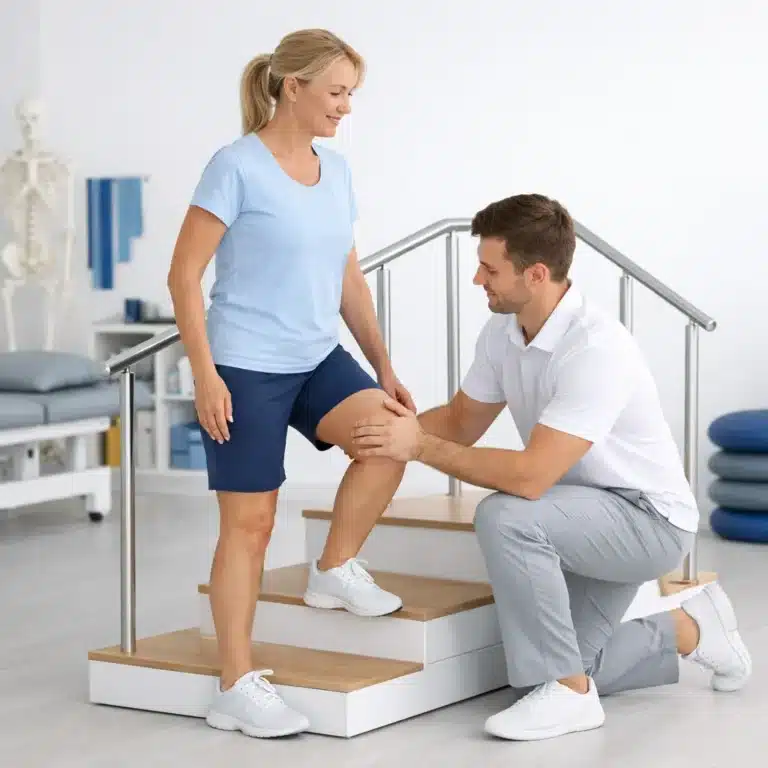 Ból kolana przy wchodzeniu po schodach – skąd się bierze?