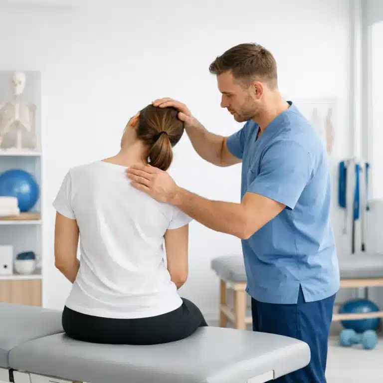 Ból szyi i karku od siedzącej pracy – jak sobie pomóc?